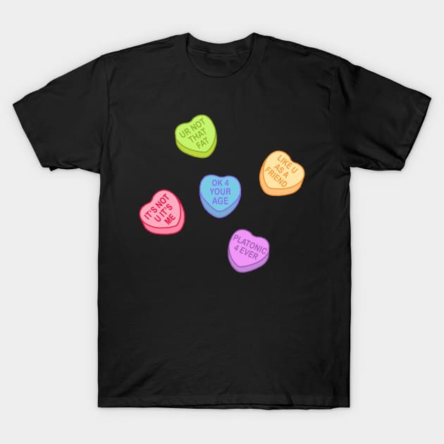 onversation Hearts - Disfuctional Sticker Pack - Valentines Day T-Shirt by NOSSIKKO
